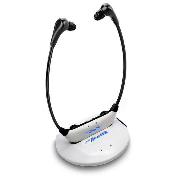 PYLE Bluetooth Wireless Amplifier, Wireless TV Listening Speakers, Amplifier Headset,