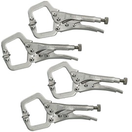 5” Mini Locking C Clamps Adjustable Fastener Welding Clamp Mole Grips 4 Pack