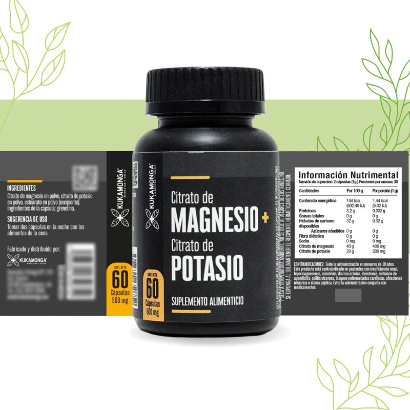 Kit Resveratrol Y Citrato De Magnesio + Citrato De Potasio