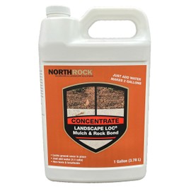Landscape Loc Mulch & Rock Bond Concentrated Formula - Binder for Mulch, Rock, Bark, & Pea Gravel, Strong Stabilizing Glue, Just Add Water, Makes 2 Gallons, Covers 500-1,500 sq. ft. (1 Gallon)