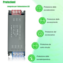 Holwim LED 12V 100W Netzteil, AC 110V-240V zu DC 12V 8.33A Slimline Trafo, mit Aluminiumgehäuse, Led Driver Konstante Spannung für LED Streifen, Glühbirnen und Niederspannungsleuchten (12V-100W)