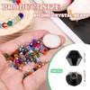 PATIKIL 1000pcs 4mm Bicone Glass Crystal Beads, Faceted Glass Spacer