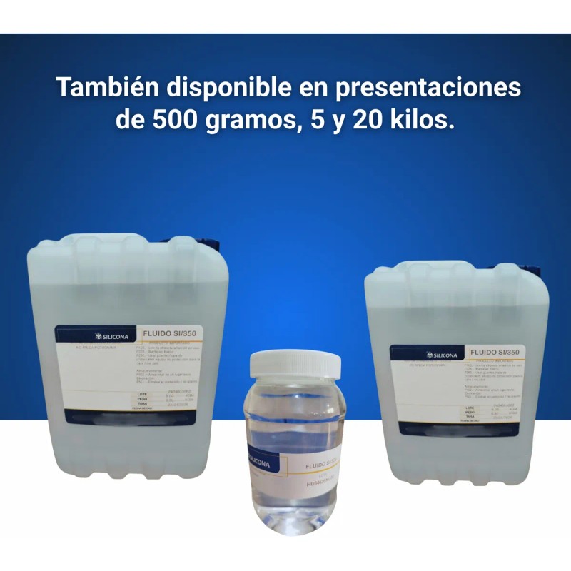 Aceite De Silicón 350 Cst. Silicona. (dimeticona 350). E1 Kg