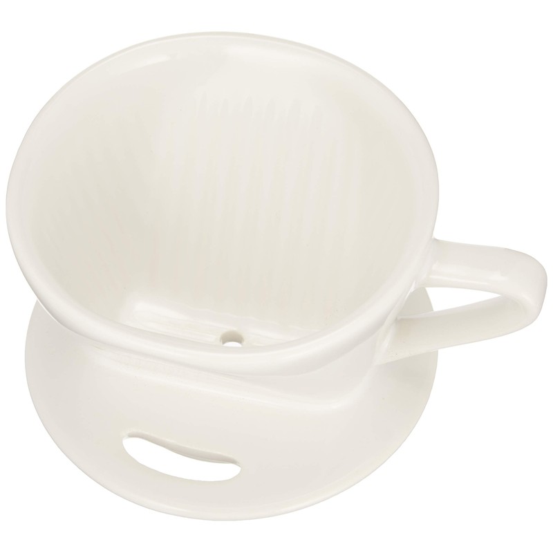 Bonmac 1-2 Cup Coffee Dripper with Measuring Spoon CD-1W White
