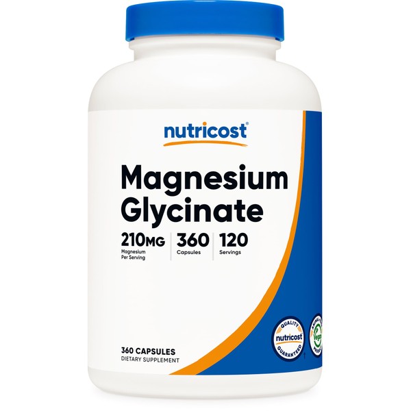 Nutricost Nutricost Magnesium Glycinate Capsules (360 Capsules, 210 mg Per