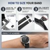 ULLCHRO FKM Rubber Watch Strap 20mm, Quick Release Watch Band