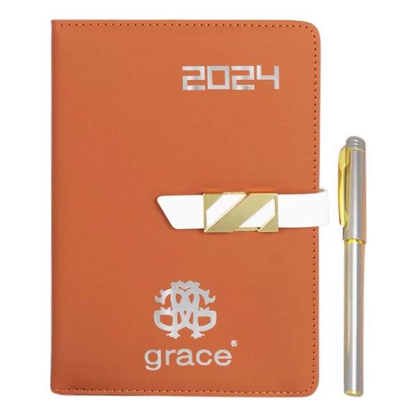 Grace Agenda Grace 2024 Diaria Ejecutiva Pestañas Mensuales