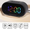 Digital Clock LED Alarm Big Digits Color Display Dimmable Adjustable