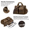 BRASS TACKS Leathercraft Men Genuine Leather Messenger Bag Laptop Briefcase