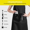 ROTANET Extra Large Aprons for Men Adjustable Bib Aprons with