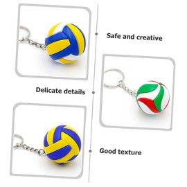 DECHOUS Volleyball Keychain Kids Key Chains Backpack Keychain Kids Keychains for Backpacks 3pcs Portable Key Chain Adorable Key Chain DIY Accessories Leather, Alloy Child Bags Hanging Bag
