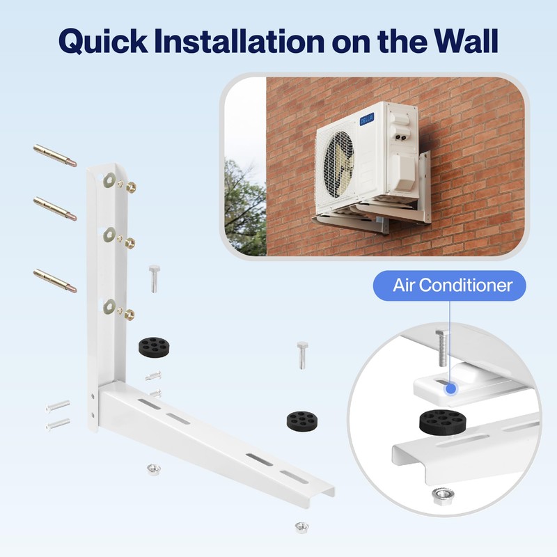 Della Heavy Duty Mini Split Wall Mounting Bracket for 6000-12000