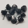10 Pieces M4 x 10 mm Carbon Steel Threaded Knurled