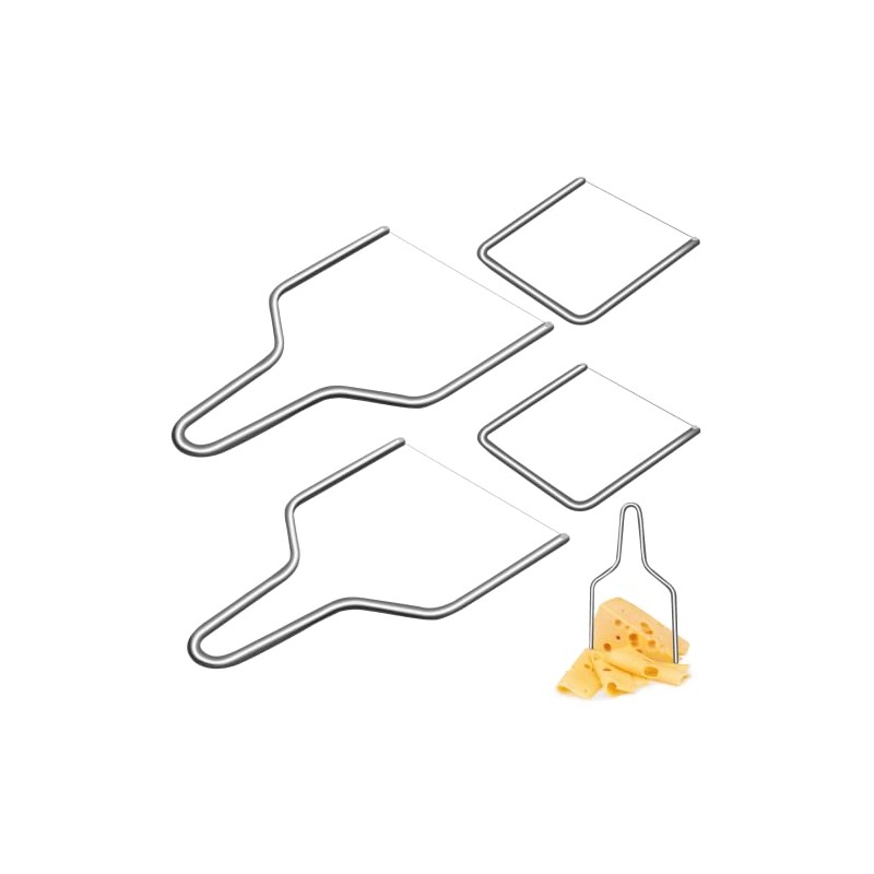 KIBBEH 4 Pcs Stainless Steel Cheese Slicer with Wire Cheese