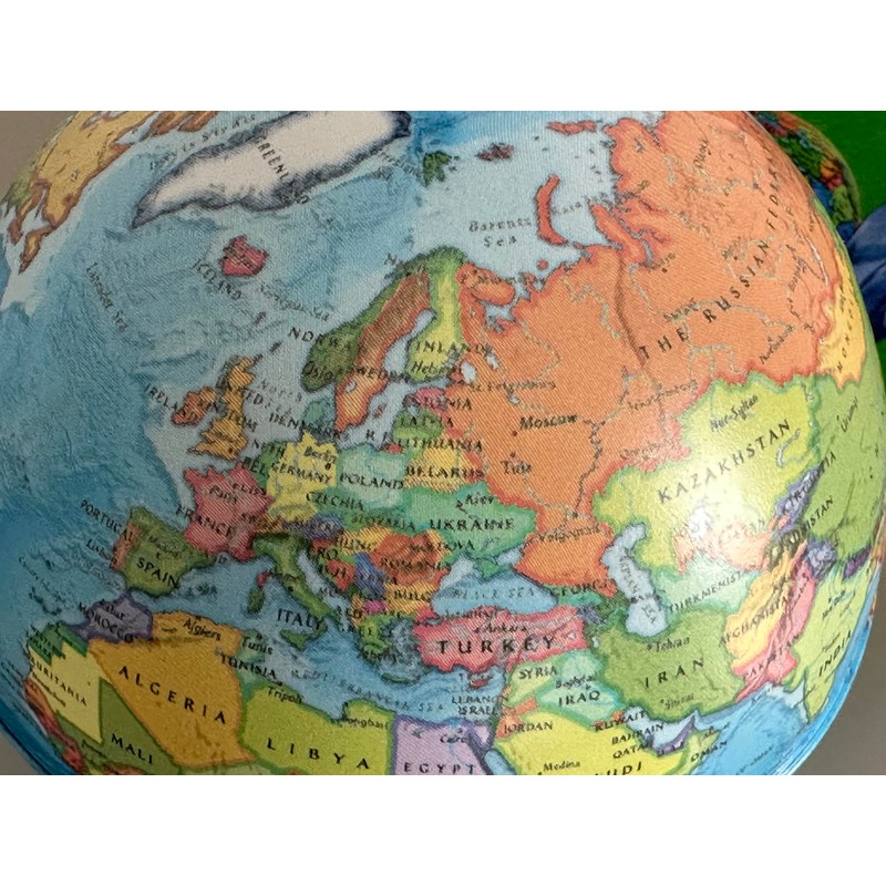 EXERZ 10CM Mini Globe (Political Map), with Pencil Sharpener build