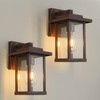 Smeike Outdoor Wall Sconce, Outside Porch Light Fixtures, Anti-Rust Exterior