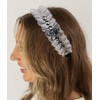 TEBIEKOY Ruffled Headband for Women Non Slip Fashion Flounce Headbands
