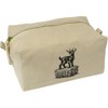 'Goat On Straw Bale' Canvas Wash Bag/Makeup Case (CS00039292)