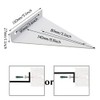 Pack of 2 Floating Shelf Brackets, Shelf Brackets Triangle White,