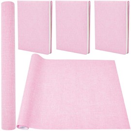 CRASPIRE 51 x 11.8inch Linen Book Cloth for Book Binding Fabric Surface Paper Backed Bookcover Books Album Scrapbooking Archival DIY Covering Protector Bookcloth Bookbinding Supplies Pink