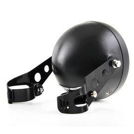 VOSICKY 5.75 inch 5-3/4 inch Harley Davidson Motorcycle Headlight Shell Housing Bracket Round Headlight Stay Fixing Housing Kit Compatible (Black)