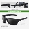 Fanshen Polarized Sunglasses Men Women, Wrap Around Mens Sunglasses for