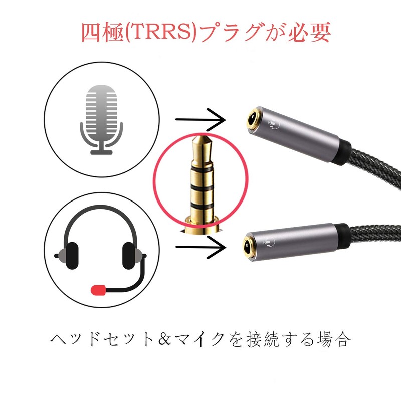 DuKabel 2 Splitter Cable, Audio Distribution Cable, 4 Poles 3.5mm