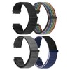 HAYONLIY Nylon Sport Loop Bands Compatible for 22mm universal model,