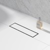 Bernkot Linear Shower Drain 12", Brushed Floor Drain with Tiled