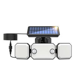 solar wall lamp split-in-one dual-use dual-sensor body sensor lamp garage lamp solar garden lamp TY05139 three-head double induction split wall lamp solar light