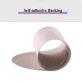 Schweineleder Leder Schuheinlagen - rutschfeste Einlegesohlen für Frauen - Leather Shoe Insoles - selbstklebende Barfuß Einlegesohlen für hohe Absätze (Hautfarbe-rundkopf, 40-41)