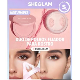Sheglam Insta-ready Dúo De Polvos Fijador Para Rostro-tonos Tono Bubblegum