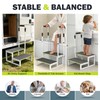 DEPSUNNY RV Steps with Dual Handrails, 2 Step Stool with