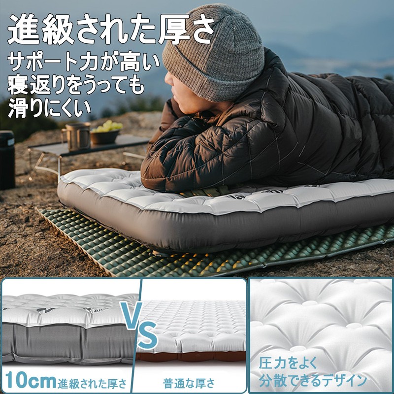 Naturehike [2024 New-R8.8/R3.2/R5.8] Air Mat, Ultra Lightweight, Thick, 4.7/2.7 inches