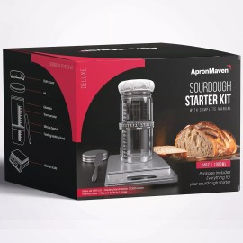 ApronMaven Sourdough Starter Kit Kitchen Scale Jar & more For Easy Sourdough Bread Baking!