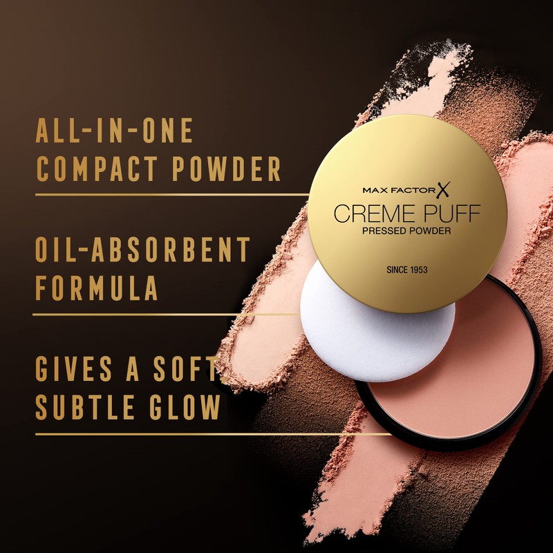 Max Factor Crème Puff Pressed Powder, 53 Tempting Touch, 14