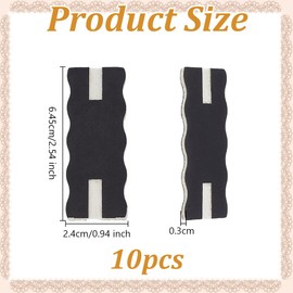 OLYCRAFT 10pcs Portable Tangle-Free Jewelry Organizer 2.5x1x0.1 Inch Black Rectangle Tangle-Free Necklaces Organizer Necklace Card Holder Universal Jewelry Storage Case for Chain Necklaces Storage