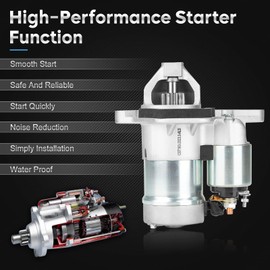 New Starter for City Express 2015-2018, Nissan Cube 2009-2014, Juke 2011-2017, NV200 2013-2019, Sentra 2007-2019, Versa 2007-2011 Replaces# 410-44067 S114-902 S114-902A S114-902B