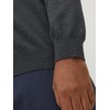 JACK & JONES Male Plus Size Pullover Basic, Dark grey
