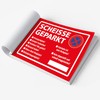 2 x Scheisse parked notepad, fun set with 2 pads