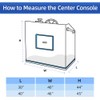 Zenicham Center Console Boat Cover UPF 50+, 420D Waterproof Boat