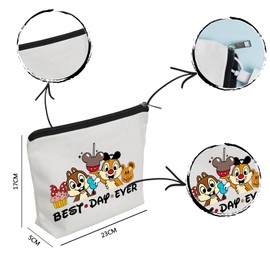 WZJHCL Chip Makeup Pouch Bag Dale Cosmetic Kit Bag Chip n Dale Snacks Storage Pouch Bag Double Trouble Gift (Chip Best Day Ever)