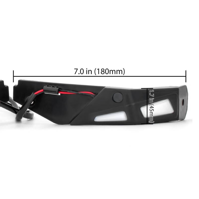 SAUTVS Handguards LED Lights for Can Am Ryker, Aluminum Hand