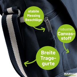 Huuraa Laptoptasche Unna verliebt Geschenk 14 Liter Vintage Navy Canvas Unna Präsent