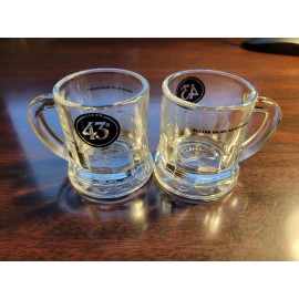 Licor 43 Set of 2 Licor 43 Shot Glass Mini Mugs ***Not Plastic*** 2 Oz.!