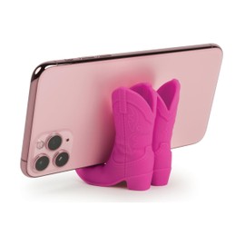 Genuine Fred Giddy UP Phone Stand, Pink, Cowboy Boot Tech Accessory, Fits Most Mobile Smartphones, Grippy Silicone, Fun Cowboy Boot Details