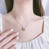 KONFEN Ballerina Chain 925 Silver, Necklace Pendant Necklaces with Zircon,