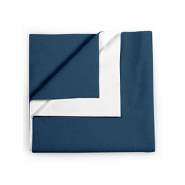 Waterproof Mattress Protector for Adults and Kids, Reusable Mattress Protector (Navy Blue, 19 x 27 Inch)