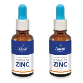 Gotas Zinc  Vitamina C Sheló Nabel 2 Pack Fortalece Defensa                                                                                           