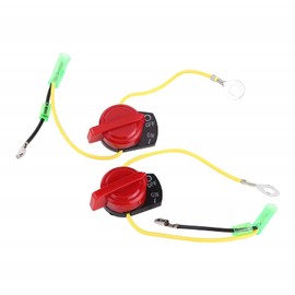 MotorMinds Motor Stop On Off Switch, Pack of 2 On/Off Stop Switch Motorcycle Motor Switch Button Switch for Honda GX120 GX160
